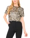 Ted Baker Alexis Sequin T-shirt In Gold