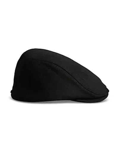 Ted Baker Alfreds Flat Cap In Black