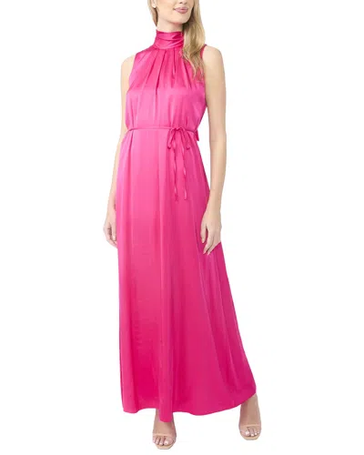 Ted Baker Alina Gathered Neck Maxi Dress In Pink