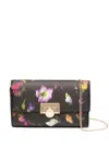 Ted Baker All-over Floral Print Crossbody Bag In Black