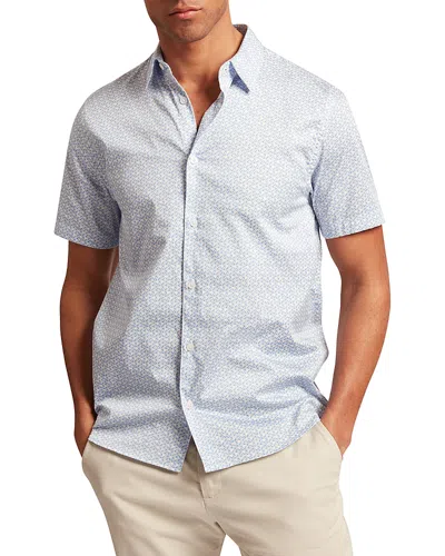 Ted Baker Alphsho Short Sleeve Shirt In Blue
