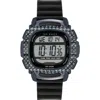Ted Baker Alton Digital Resin Strap Watch, 47mm In Black