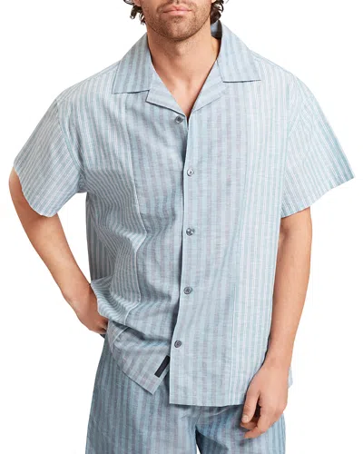 Ted Baker Alverez Relaxed Fit Mixed Stripe Shirt In Multi