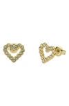 Ted Baker Amorina Crystal Halo Heart Stud Earrings In Multi