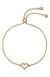 Ted Baker Amorita Halo Heart Bracelet In Multi