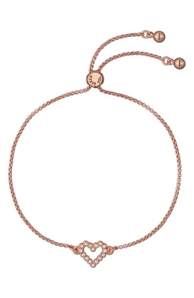 Ted Baker Amorita Halo Heart Bracelet In Gold