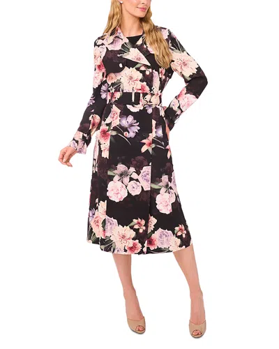 Ted Baker Anastasia Floral Printed Trench Coat In Pink