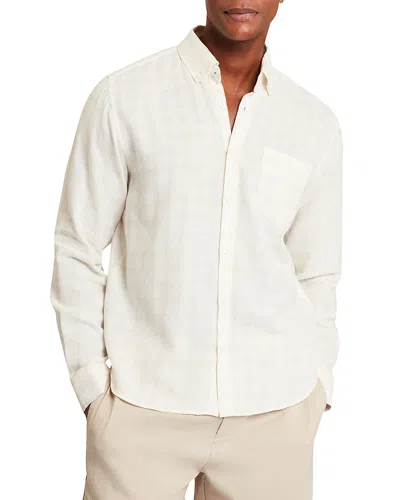 Ted Baker Andrey Marl Check Pocket Shirt In White