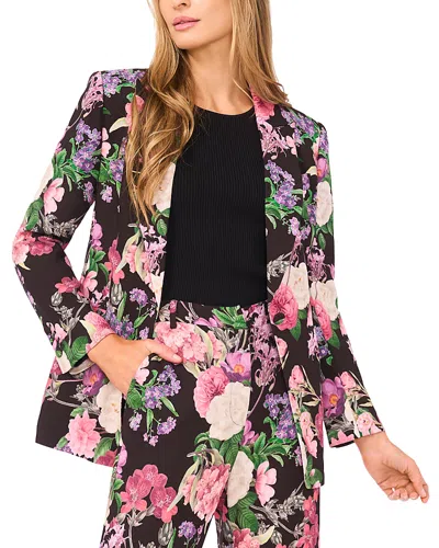 Ted Baker Arden Floral Notch Collar Blazer In Metallic