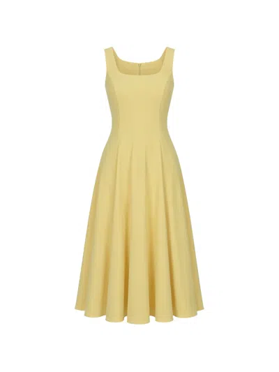 Ted Baker Arlott Midi Dress In Yellow