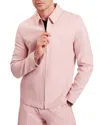 Ted Baker Ashleyj Linen Blend Harrington Jacket In Pink