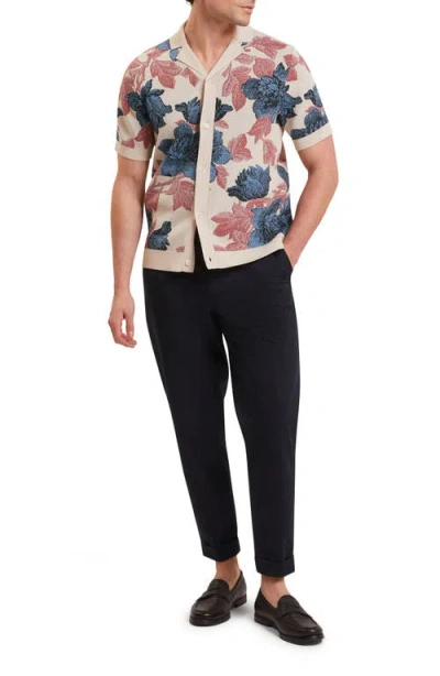 Ted Baker Ashqara Short Sleeve Relaxed Floral Button Through Shirt In Multi