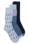 Ted Baker Assorted 3-pack Crew Socks