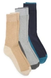 Ted Baker Assorted 3-pack Crew Socks In Blue