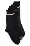 Ted Baker Assorted 3-pack Crew Socks In Black