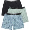 Ted Baker Assorted 3-pack Knit Boxers In Multi