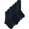 Ted Baker Assorted 6-pack Crew Socks In Black