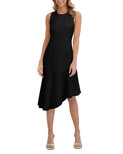 Ted Baker Asymmetric Midi Dress In Brown