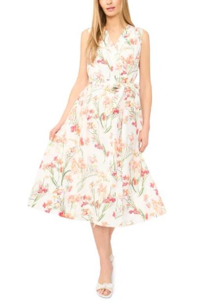 Ted Baker Aubree Floral Wrap Front Midi Dress In Multi