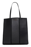 Ted Baker Ava Canvas & Leather Tote Bag In Black Overflow
