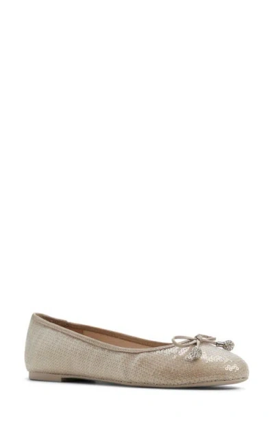 Ted Baker Ava Icon Ballet Flat In Heather Grey