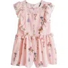 Ted Baker Baker By  Kids' Dobby Romper In Pink