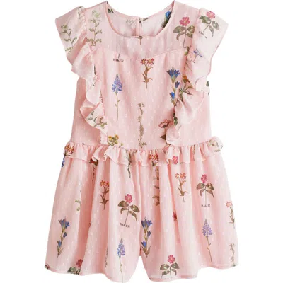 Ted Baker Baker By  Kids' Dobby Romper In Pink