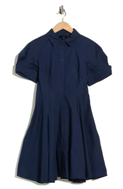 Ted Baker Balloon Sleeve Shirtdress In Blue