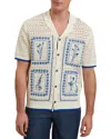 Ted Baker Barri Crochet Embroidered Shirt In Ecru