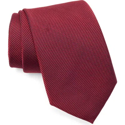 Ted Baker Barrie Waves Tie In Burgundy