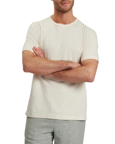 Ted Baker Bartol Cotton Linen Tee In White