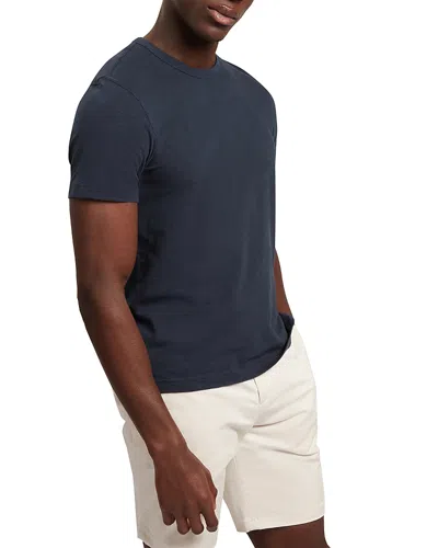 Ted Baker Bartol Short Sleeve Regular Fit Linen Cotton Tee In Blue