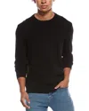 Ted Baker Basket Stitch Wool-blend Crewneck Sweater In Black