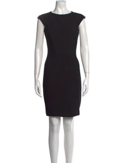 Pre-owned Ted Baker Bateau Neckline Mini Dress In Black