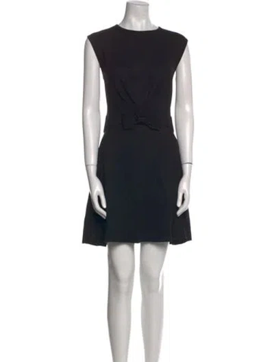 Pre-owned Ted Baker Bateau Neckline Mini Dress In Black