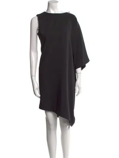 Pre-owned Ted Baker Bateau Neckline Mini Dress In Black