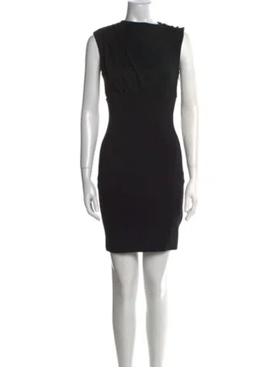 Pre-owned Ted Baker Bateau Neckline Mini Dress In Black