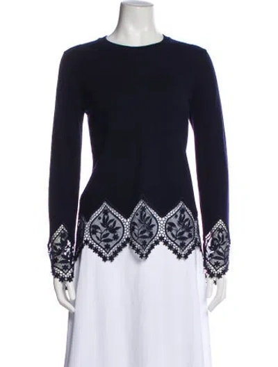 Pre-owned Ted Baker Bateau Neckline Sweater In Blue