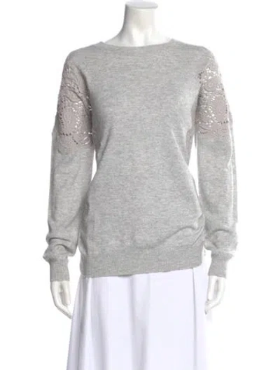 Pre-owned Ted Baker Bateau Neckline Sweater In Gray