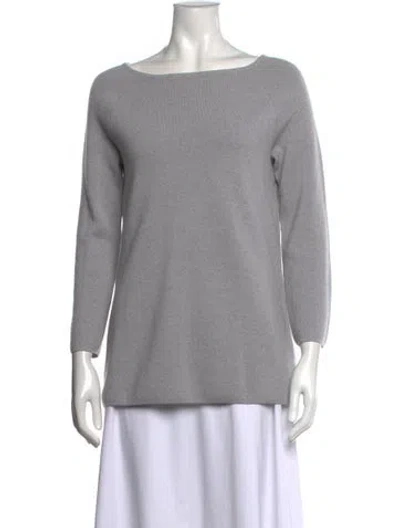 Pre-owned Ted Baker Bateau Neckline Sweater In Grey
