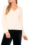 Ted Baker Bead Detail Polo Sweater In Neutral