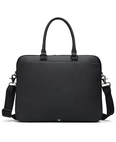 Ted Baker Belgravex Slim Top Zipper Briefcase In Black
