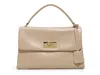 Ted Baker Bethany Leather Satchel In Neutral