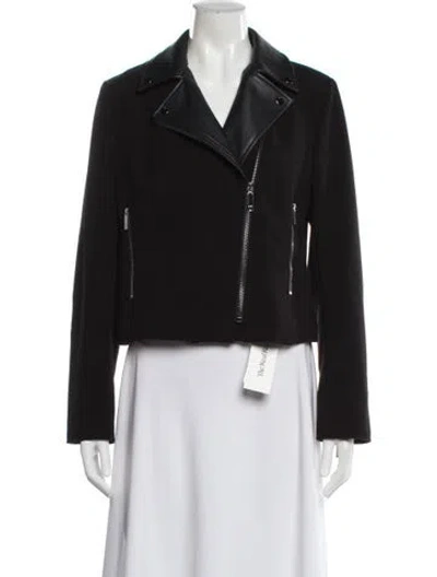 Pre-owned Ted Baker Biker Jacket In Black