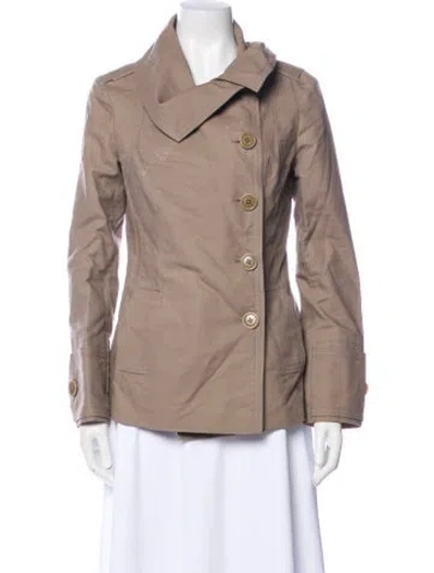 Pre-owned Ted Baker Biker Jacket In Neutral
