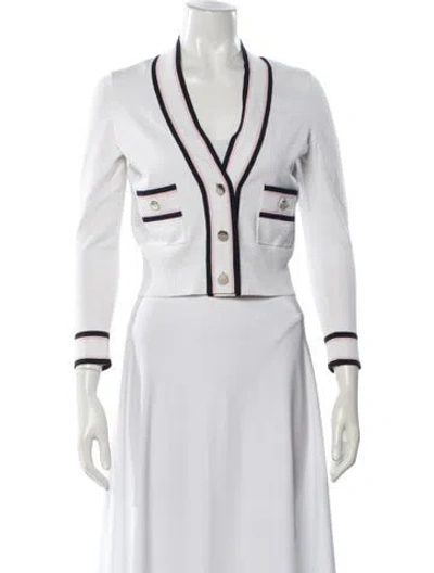 Pre-owned Ted Baker Biker Jacket In White
