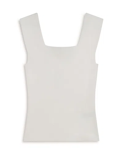 Ted Baker Binkkii Square Neck Knit Top In Ivory