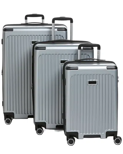 Ted Baker Birmingham Expandable 3pc Luggage Set In Grey