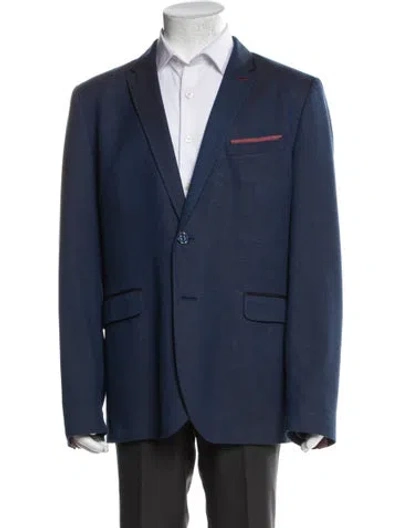 Pre-owned Ted Baker Blazer In Blue