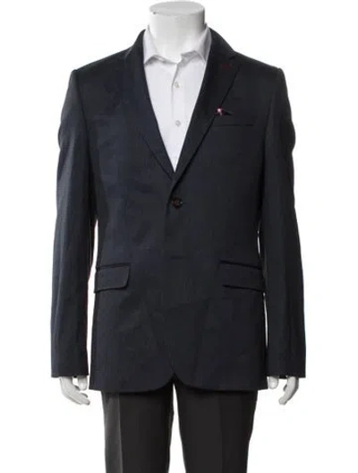 Pre-owned Ted Baker Blazer In Blue